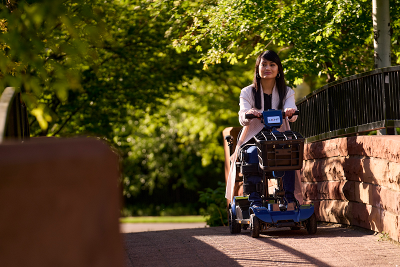 Licht mobility scooter lifestyle shot Licht mobility scooter lifestyle shot