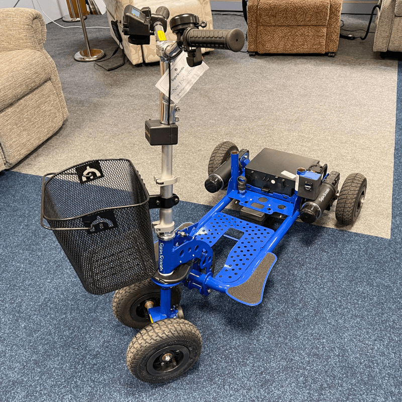 Close-up view of the SupaScoota Spartan Close-up view of the SupaScoota Spartan